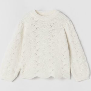 NWT Zara Kids Open Knit Sweater size 3-4 years